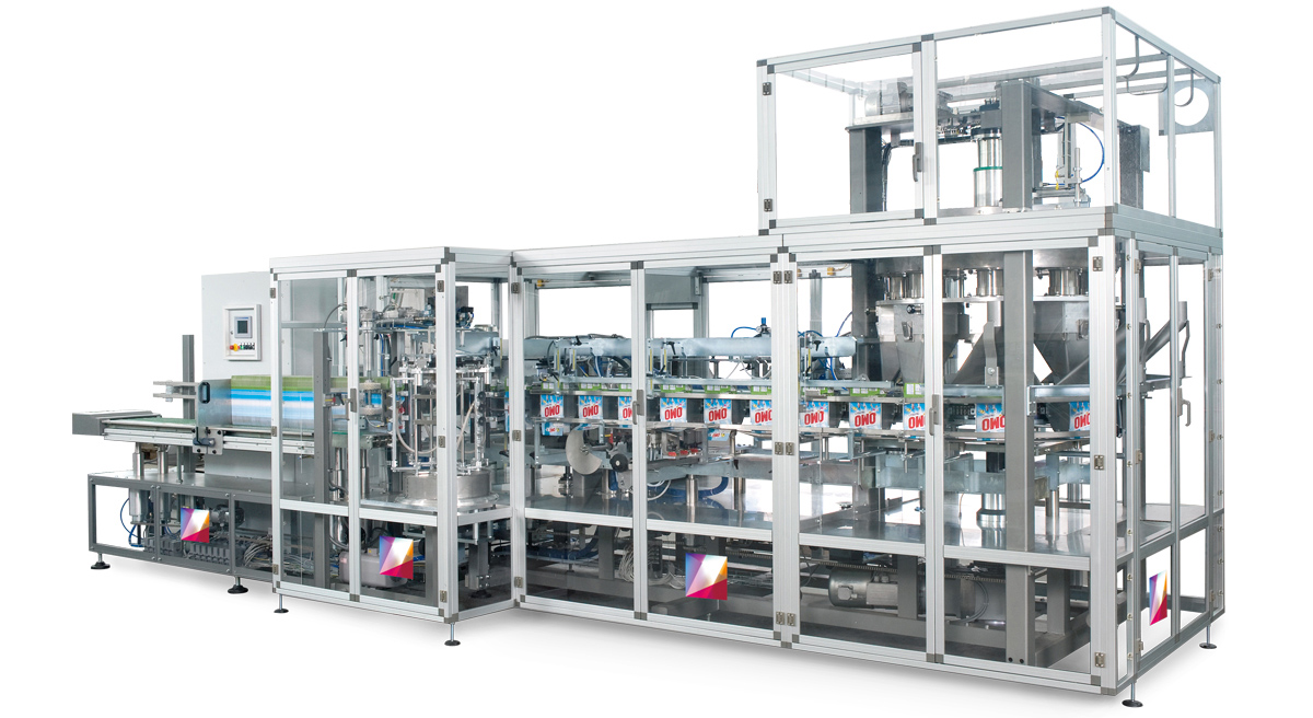 VCMX Vertical cartoner with continuous motion at high speed